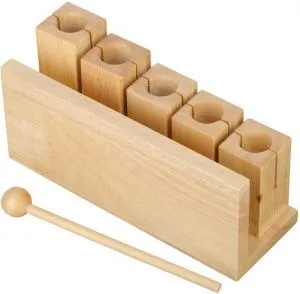 Fleet FLT-255 Агого, деревянный, набор из 5 штук, с палочками. 