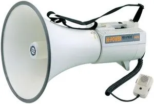 Show ER-68S Мегафон с ручным выносным микрофоном и сиреной. 